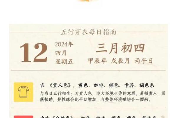 2025年4月12日穿衣五行