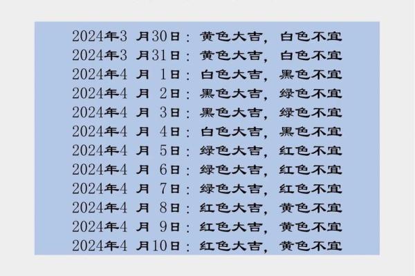 每日五行穿衣指南2024年3月29日 每日五行穿衣指南2024年3月29日