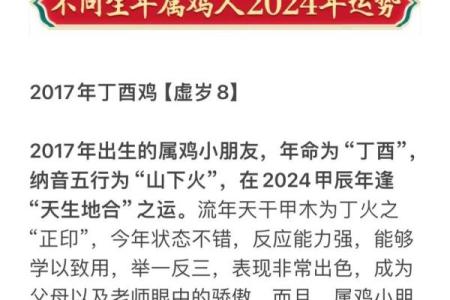 龙年属鸡的运势怎么样2024 2024龙年属鸡运势解析财运事业感情全揭秘