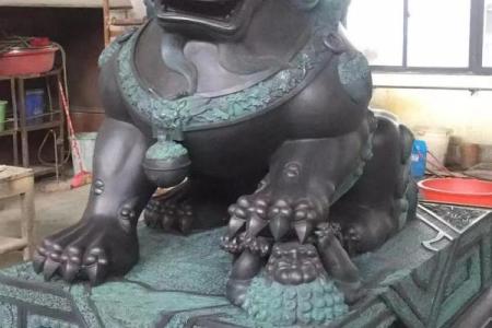 风水铜狮子如何分辨公母怎么区分
