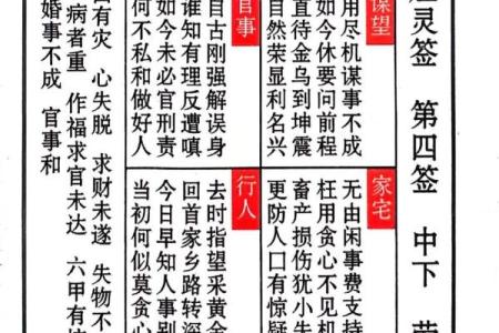 灵签第三十一签详解