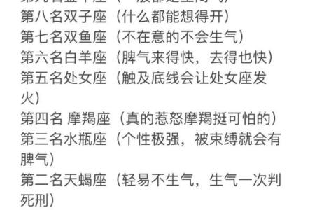 十二星座的性格就是脾气好吗