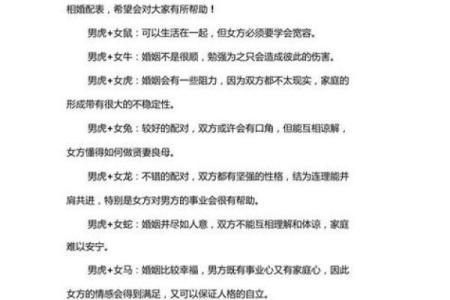 生肖虎的婚姻配对方面有哪些忌讳？
