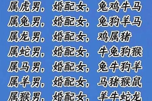 十二生肖婚配大全表 12生肖婚姻最佳配对表图片