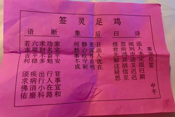 南海圣王灵签13签解签 南海圣王灵签13签解签