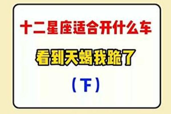 十二星座长大适合开什么车子 十二星座长大适合开什么车子