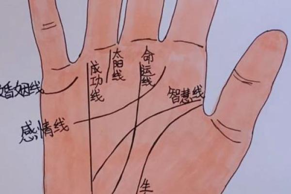 手相算命,女人手相成功线图解
