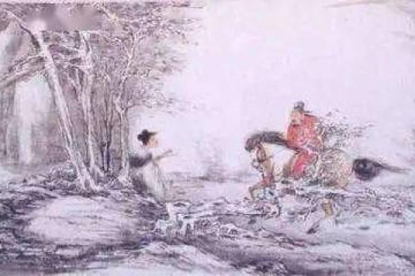 湘祖灵签雪拥蓝关马行车停