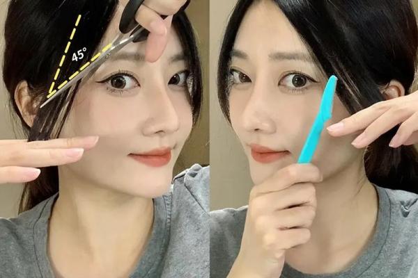 八字刘海怎么剪