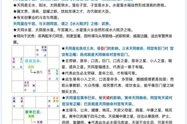 紫微斗数中，天同星的性质和含义