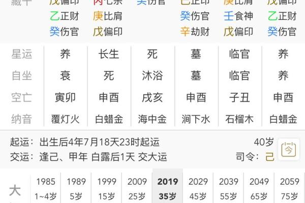 八字排盘后分析教程