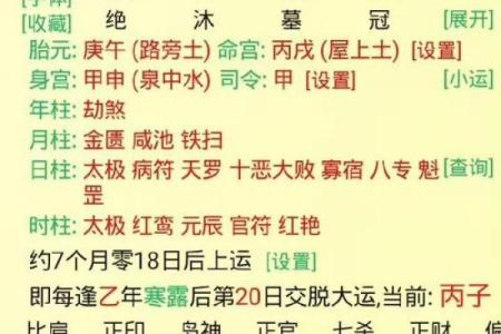 相同八字相同大运不同命运