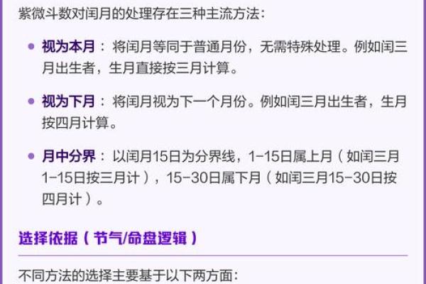 紫微斗数置闰 紫微斗数术语？