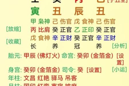 喜用神八字